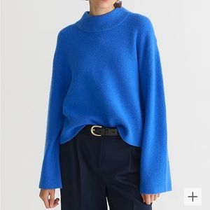 Jcrew chunky crewneck knit sweater in super soft yarn